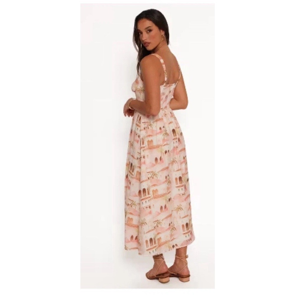 NEW Petal and Pup S Maxi Dress Corset Top Smock Boho Resort Tropical Nordstrom